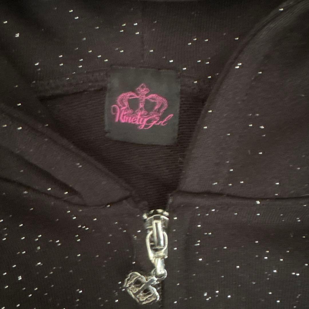 9090girl ラメパーカートップス