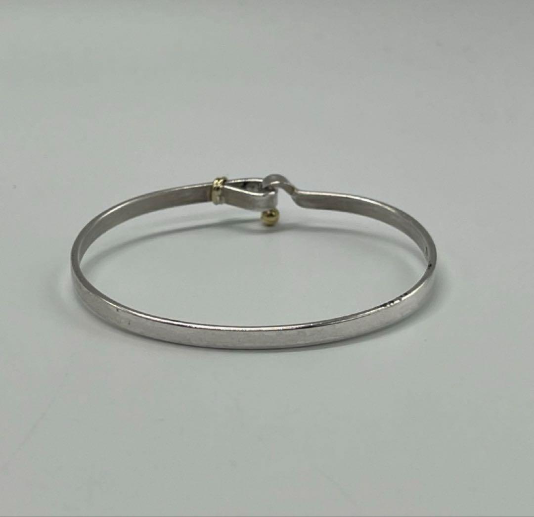 【本日まで】ティファニー TIFFANY フックアンドアイバ ングル シルバー