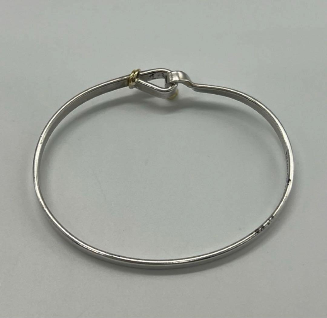 【本日まで】ティファニー TIFFANY フックアンドアイバ ングル シルバー