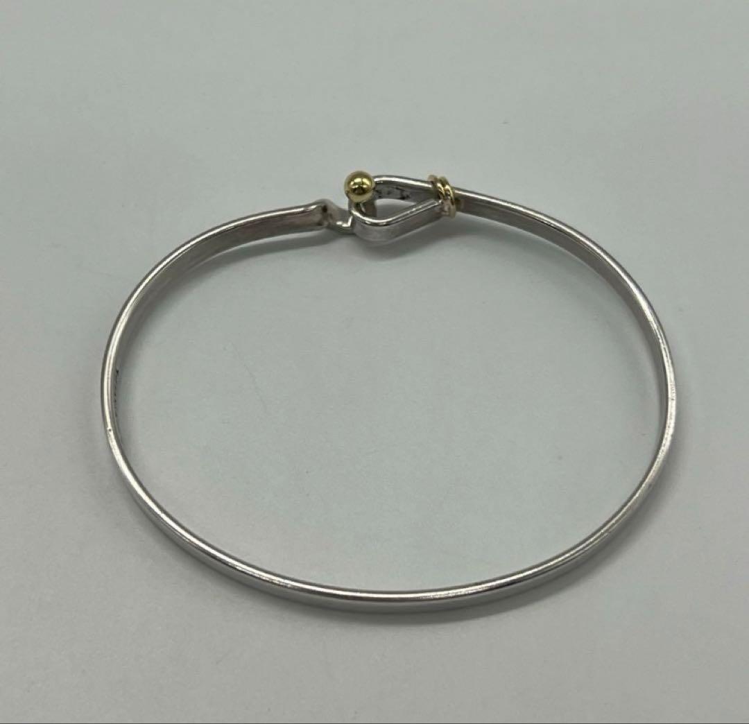 【本日まで】ティファニー TIFFANY フックアンドアイバ ングル シルバー