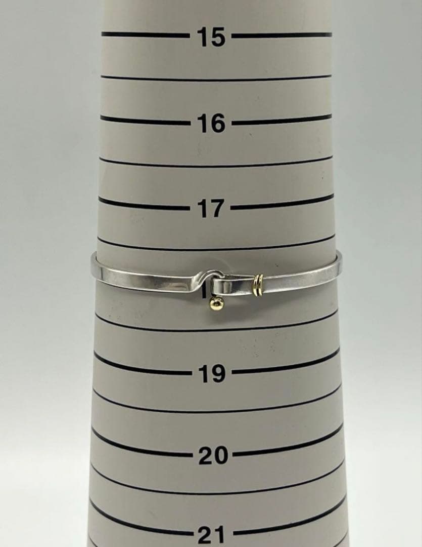 【本日まで】ティファニー TIFFANY フックアンドアイバ ングル シルバー