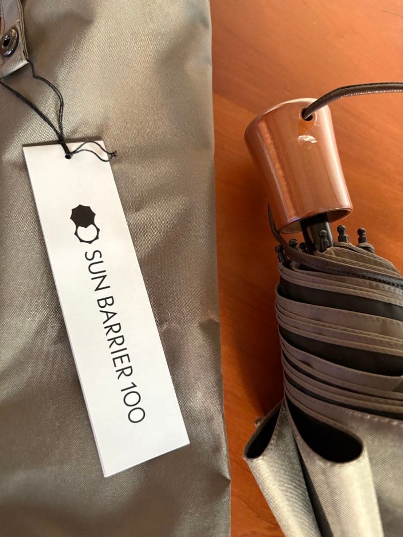 サンバリア100 折りたたみ日傘２段折 大判　モスグレー