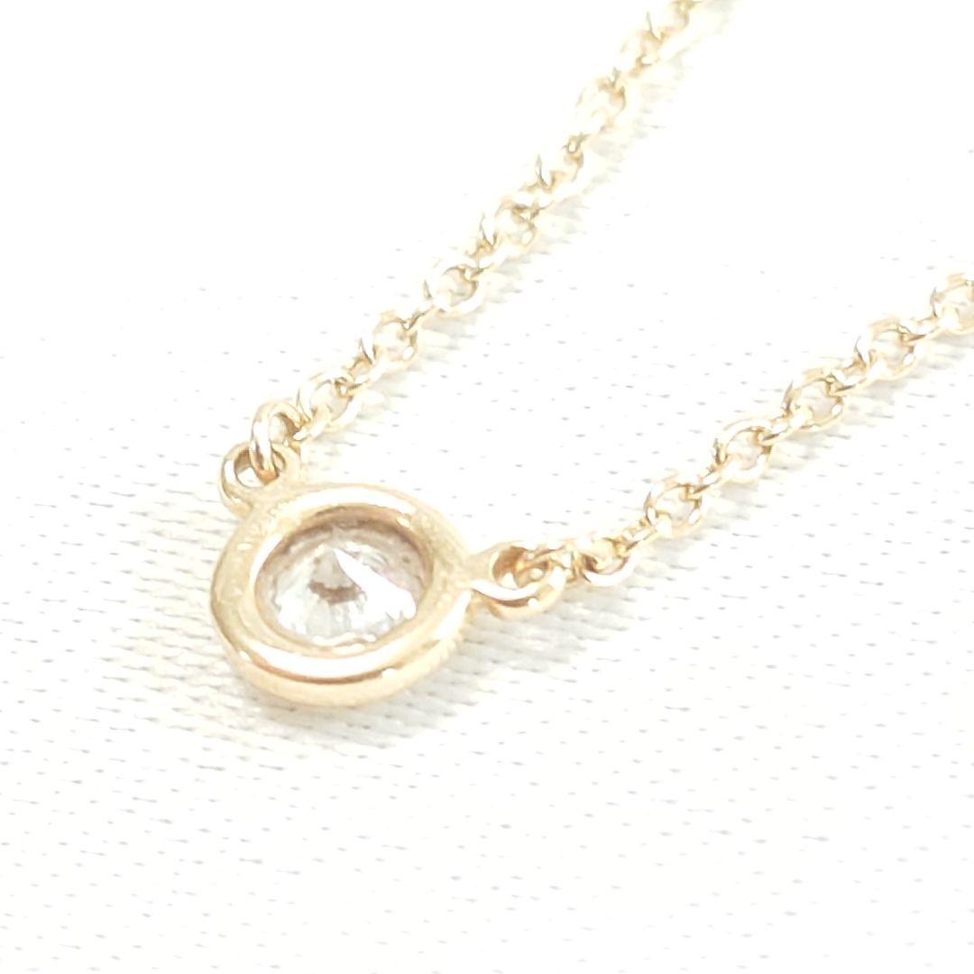 【美品】ティファニー K18 バイザヤード ダイヤ ネックレス 6823