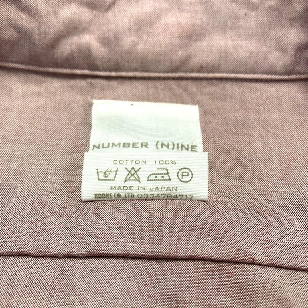 00s NUMBER NINE ロゴ 刺繍 カットオフ ノースリーブ シャツ 2