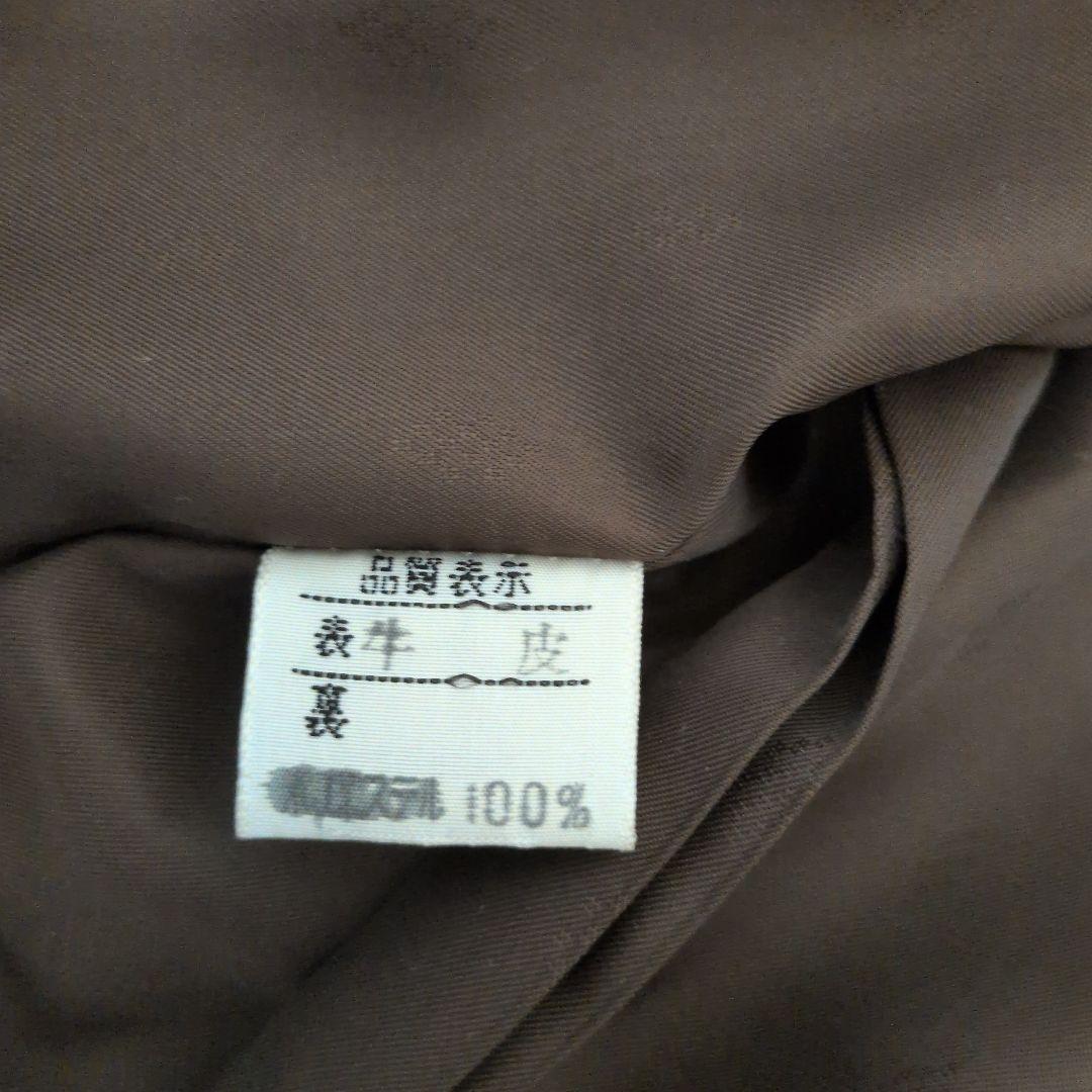 ​最高級Partina パルティナ 牛革 ロングレザーコート ファー付 Aライン