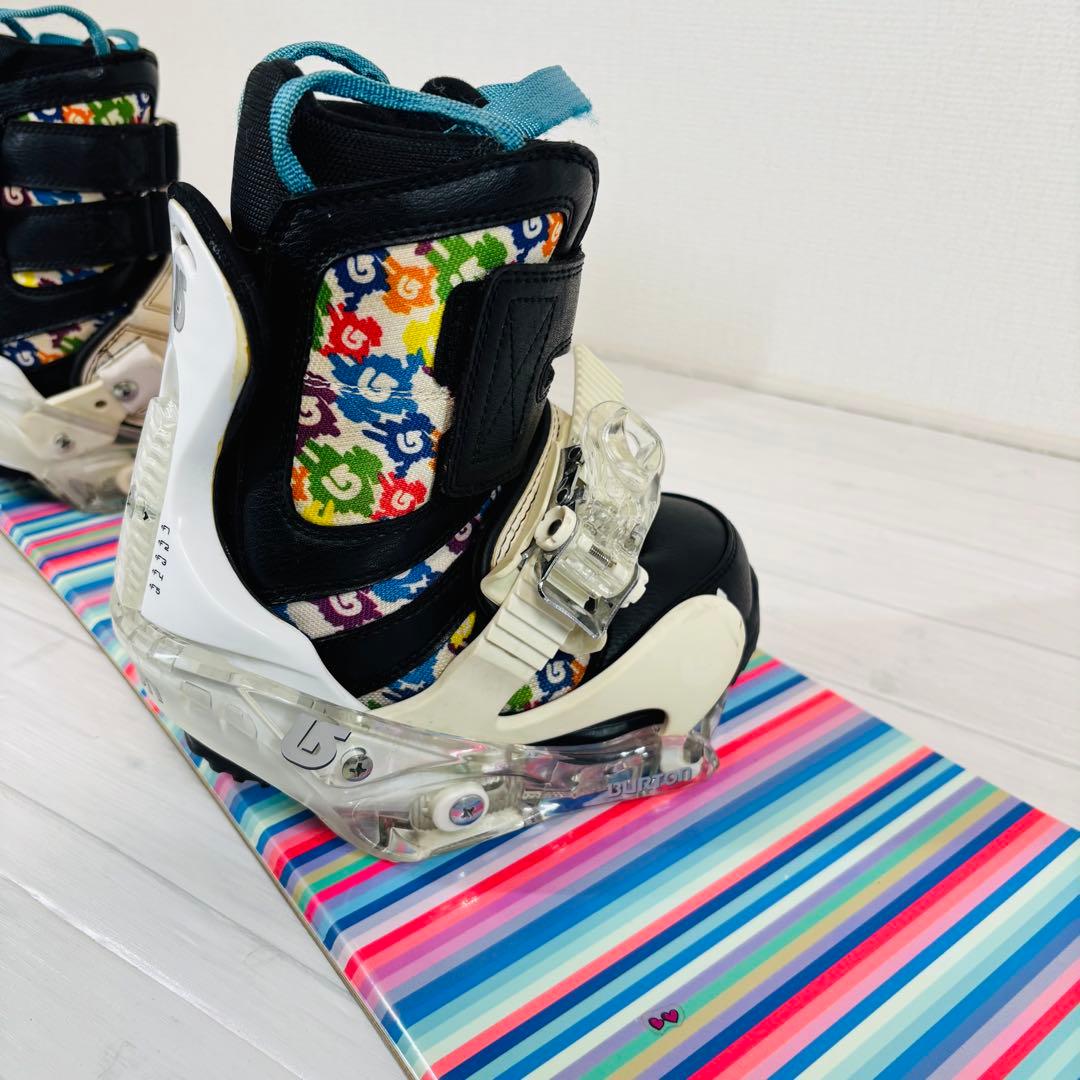 Burton Chicklet 101cm スノーボード キッズ 3点セット