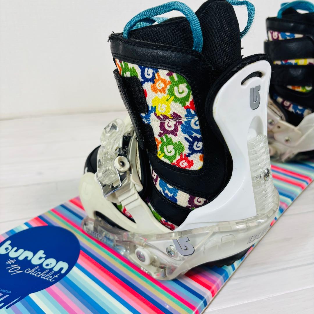 Burton Chicklet 101cm スノーボード キッズ 3点セット