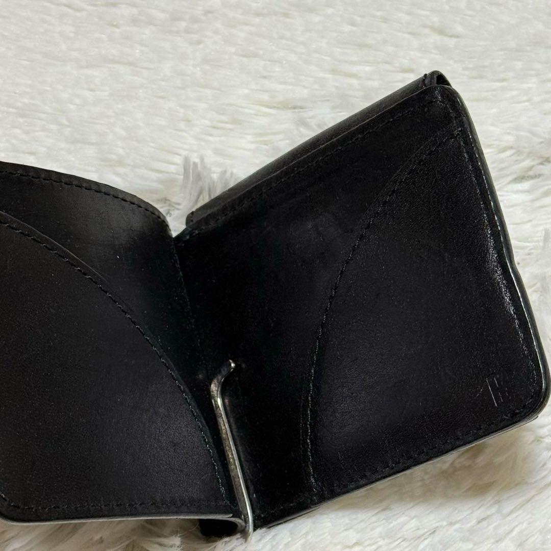 ⭐️美品⭐️　20/80　マネークリップ　二つ折り財布　小銭入れ　ブラック