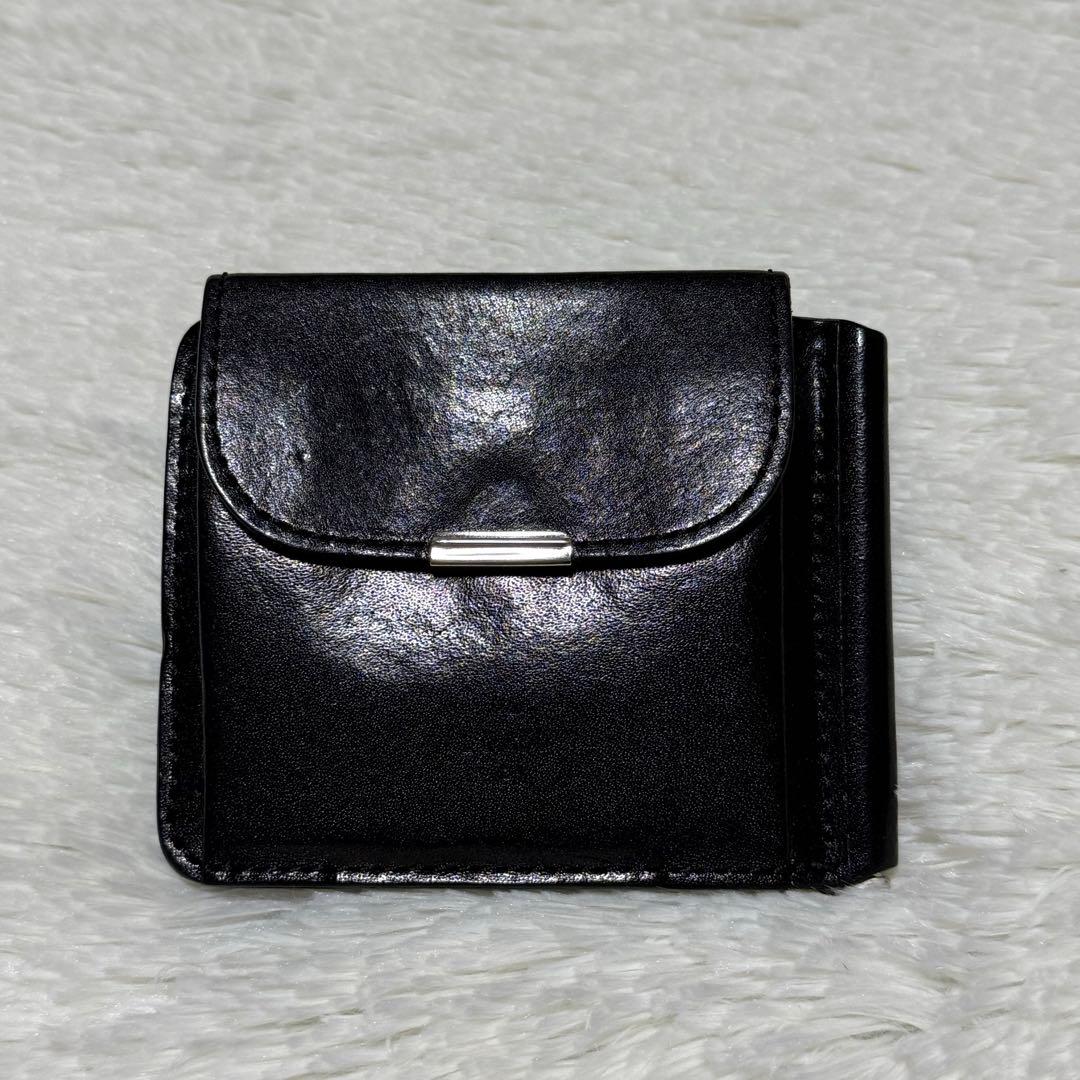 ⭐️美品⭐️　20/80　マネークリップ　二つ折り財布　小銭入れ　ブラック
