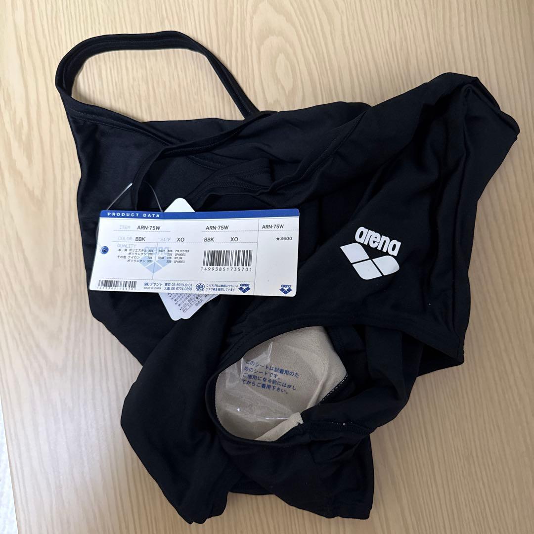 アリーナ水着　ARN-75W BBKブラックXO(3L)サイズ