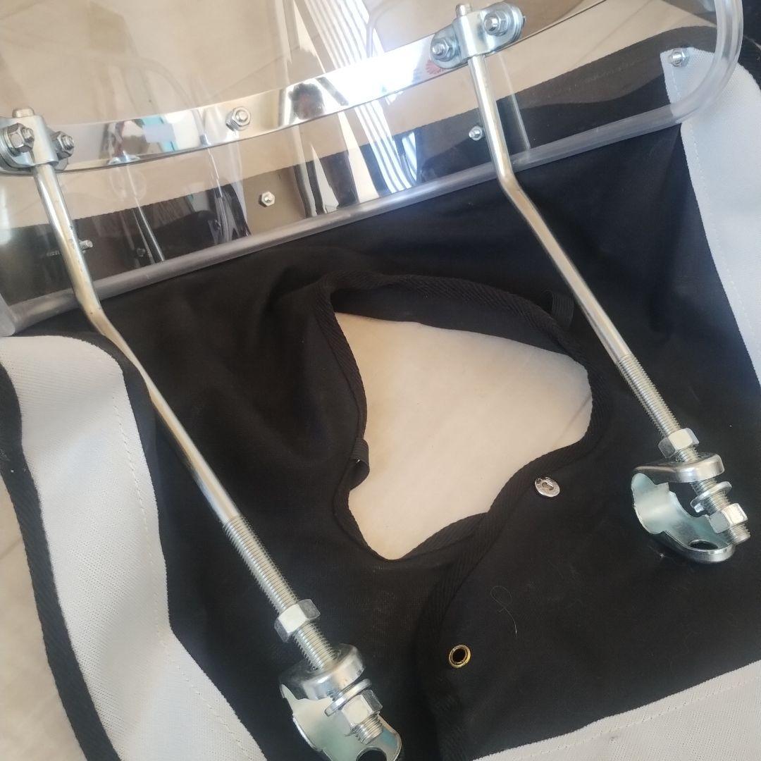 ごろ助　旭風防　短風防　絞り　リーゼント風防　黒