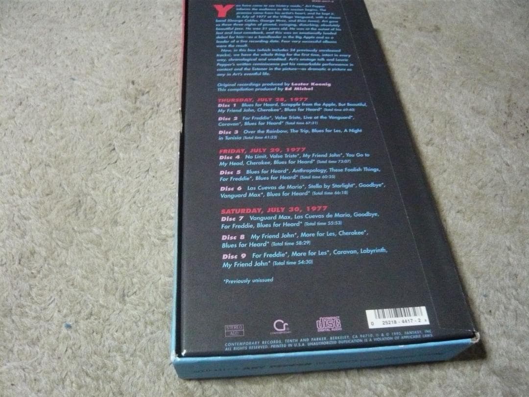 アート・ペッパー　ライヴ・アット・ザ ・ヴィレッジ・ヴァンガード完全版