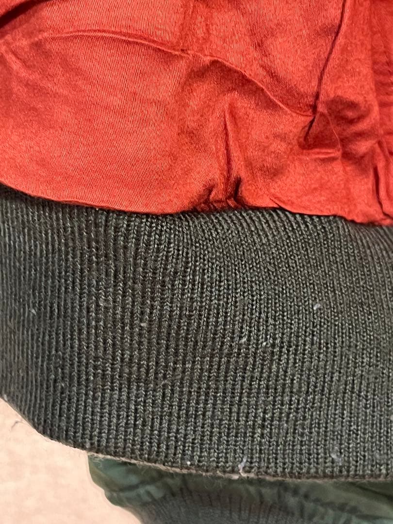 AVIREX ワッペン付き、内側、バックデザイン　MA-1ジャケット 2XL