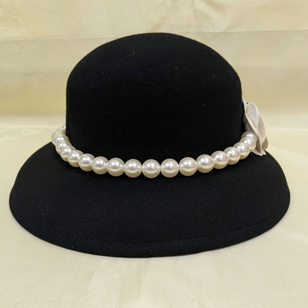 ★エムズグレイシー M'S GRACY　ウール　ハット　帽子　新品タグ付き