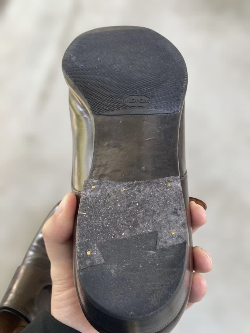 n*x様 ダークブラウン ダブルモンクストラップシューズ