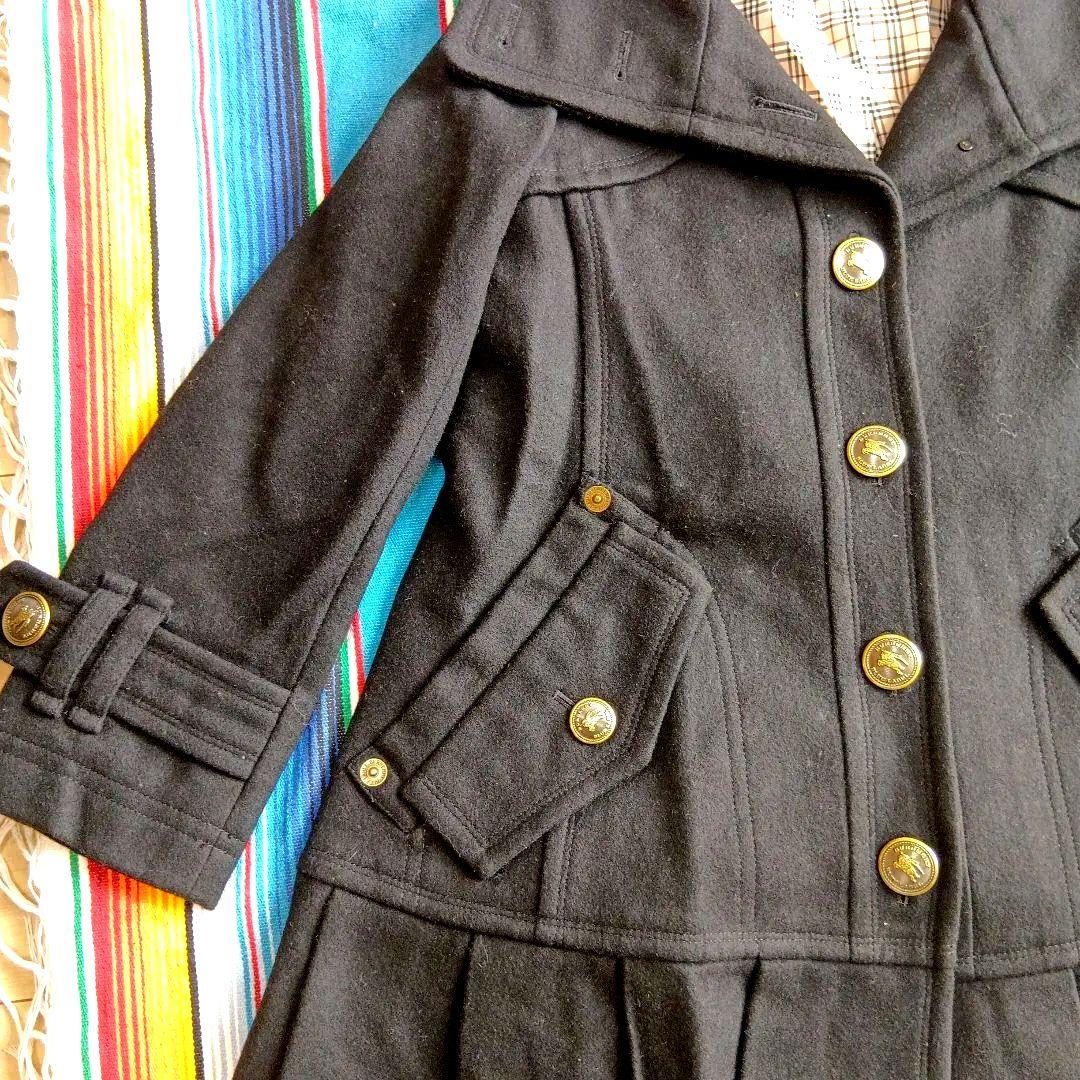 高級感抜群です！バーバリー★フルーレベル★BURBERRY★ブラック★上質コート