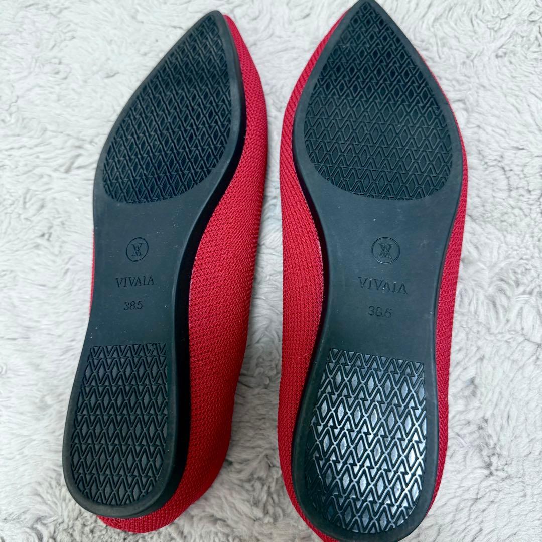 VIVALA レッド フラットシューズ 38.5