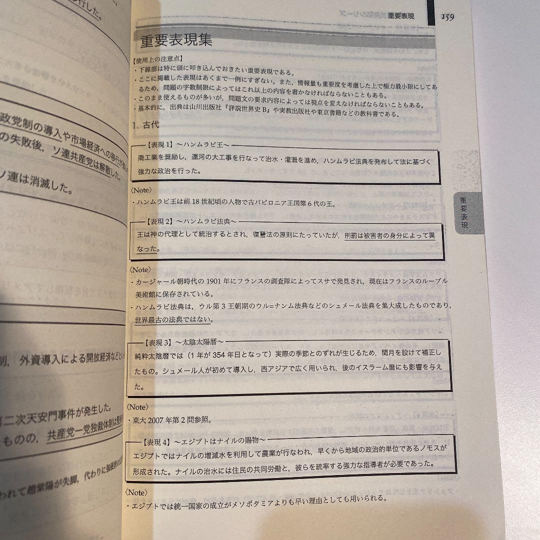 鉄緑会　高3 世界史　入試世界史確認シリーズ