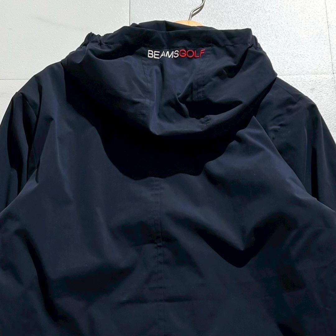 極美品✨24AW ビームスゴルフ 撥水ストレッチ フルジップフーディー ネイビー