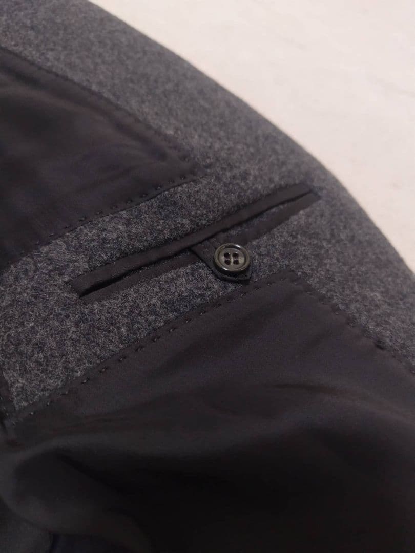 【美品】Theoryluxe ラムウールメルトン コート ロング グレー