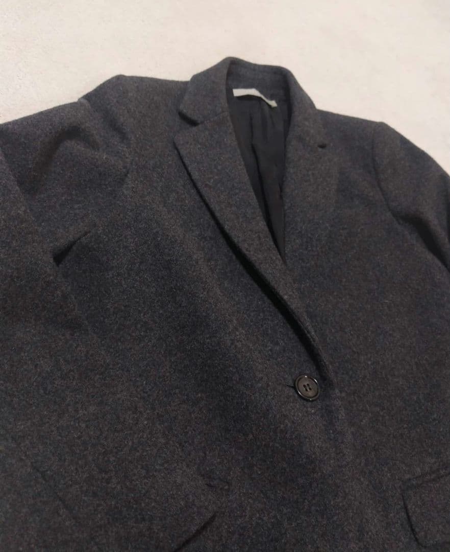 【美品】Theoryluxe ラムウールメルトン コート ロング グレー