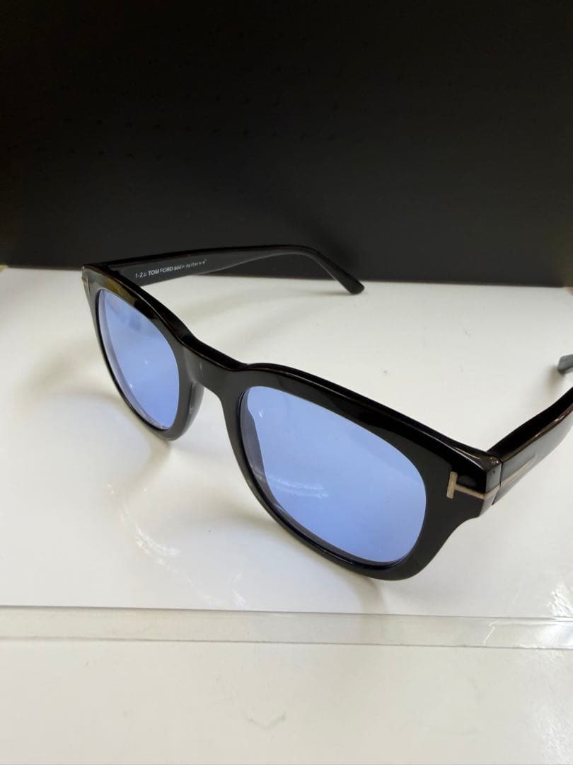 TOM FORD TF5542 ミドルブルー サングラス メガネ　度なし