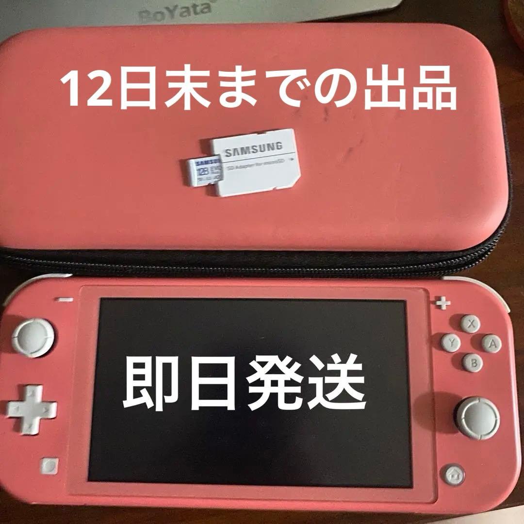 Nintendo Switch Lite ピンク 充電器 ケース+SDカード