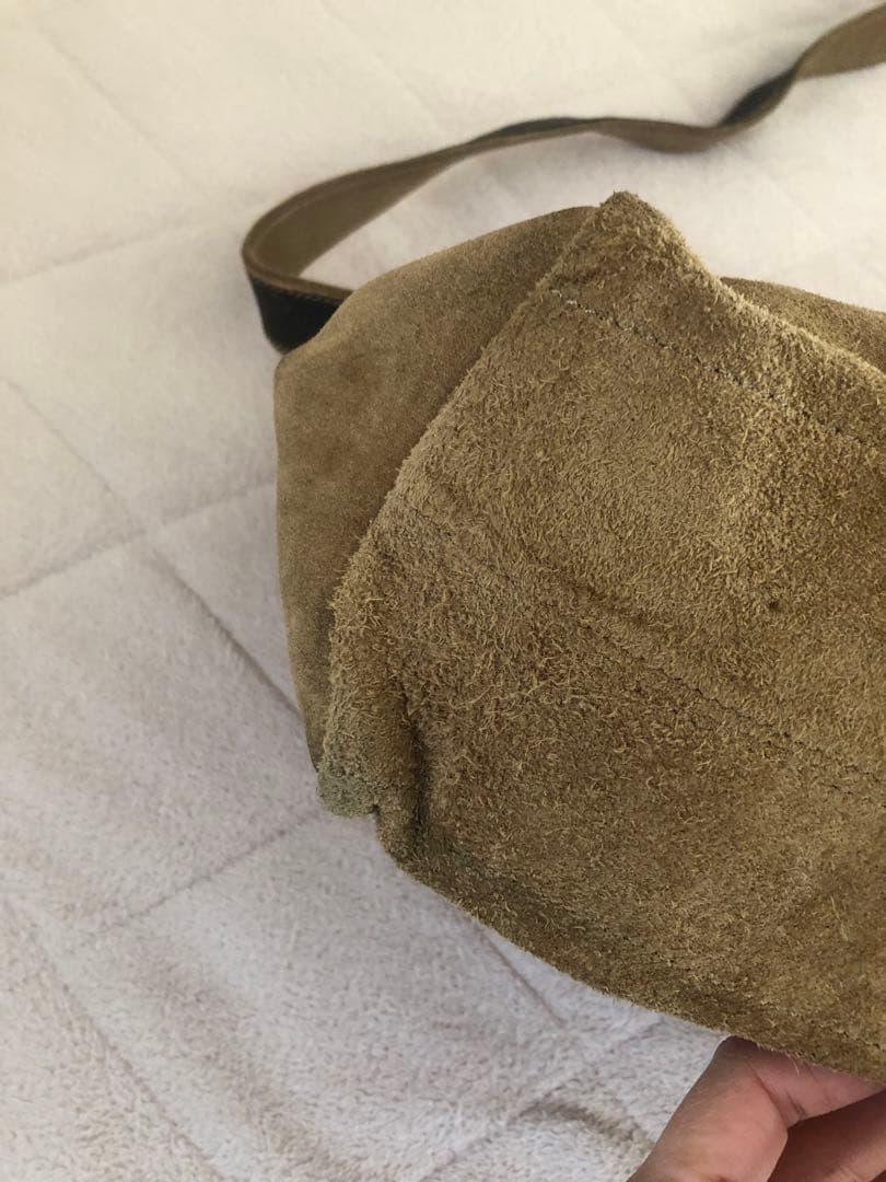 LOEWE ロエベ　ヴィンテージ　スエード　ショルダーバッグ　アナグラム