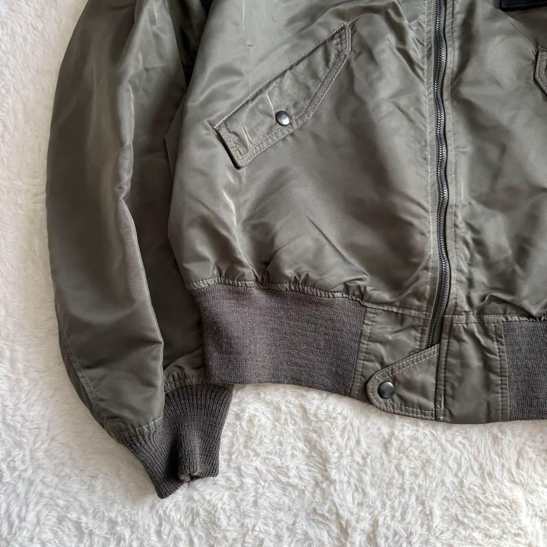 希少モデル✨ AVIREX 25周年記念 MA-1 USA製 丈短 L