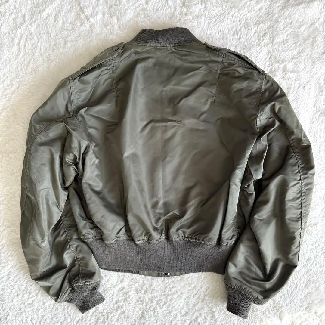 希少モデル✨ AVIREX 25周年記念 MA-1 USA製 丈短 L