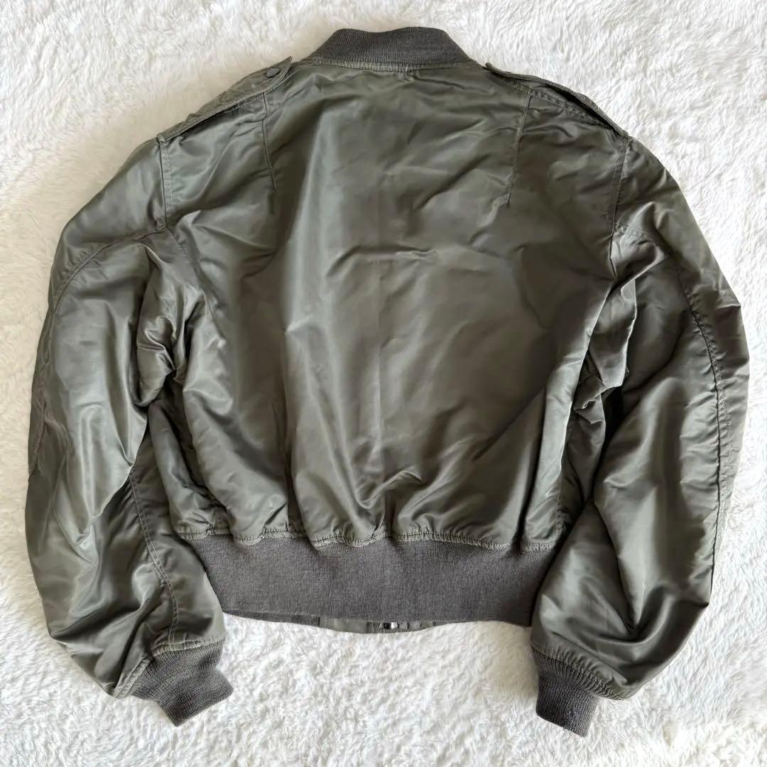 希少モデル✨ AVIREX 25周年記念 MA-1 USA製 丈短 L