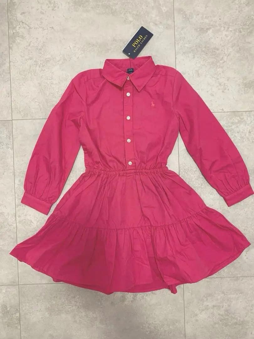 ラルフローレン　Ralphlaulen ワンピース　長袖　ピンク　4T