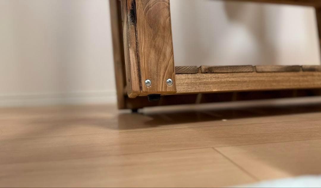 子ども用　木製ハンガーラック ナチュラルスタイル　ハンドメイド　キッズ 723