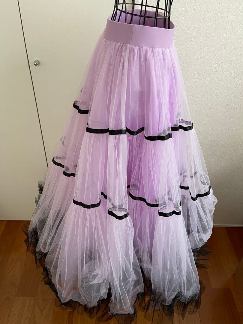 ⭐️新品❣️未使用❣️タグ付き❣️社交ダンススカート　ロング⭐️