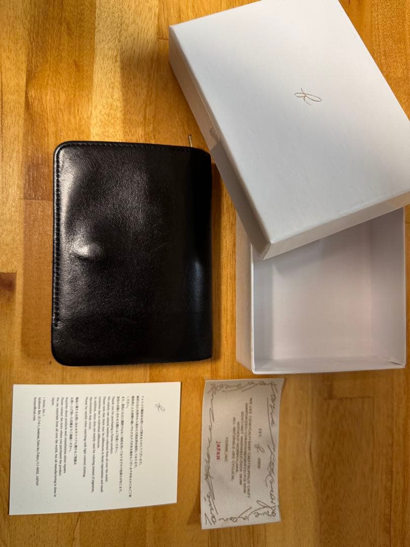 週末セール！forme Short wallet Baby calf Black