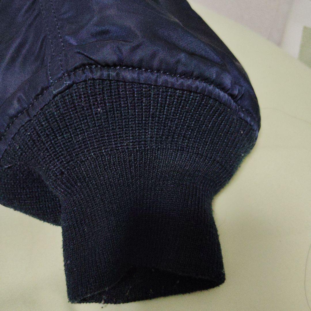 90s USA ALPHA INDUSTRIES MA-1 XL 黒タグネイビー