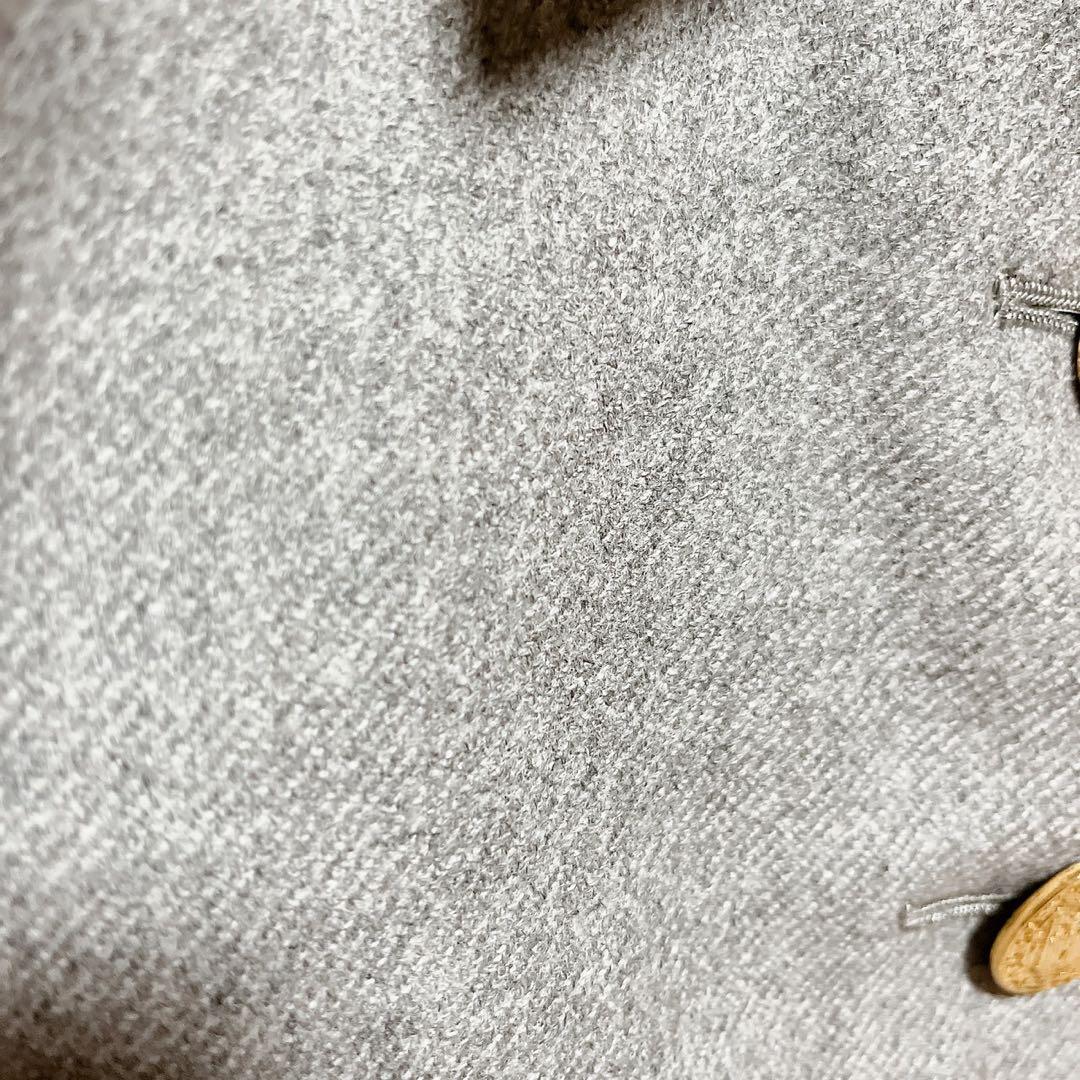 イヴサンローラン ウールジャケット 36 グレー 金ボタン フランス製