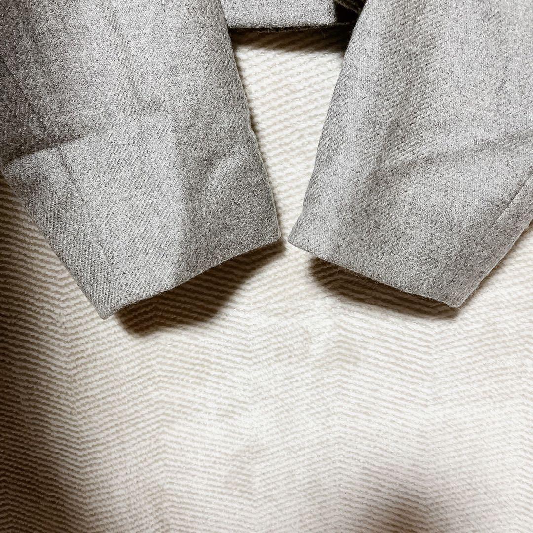 イヴサンローラン ウールジャケット 36 グレー 金ボタン フランス製