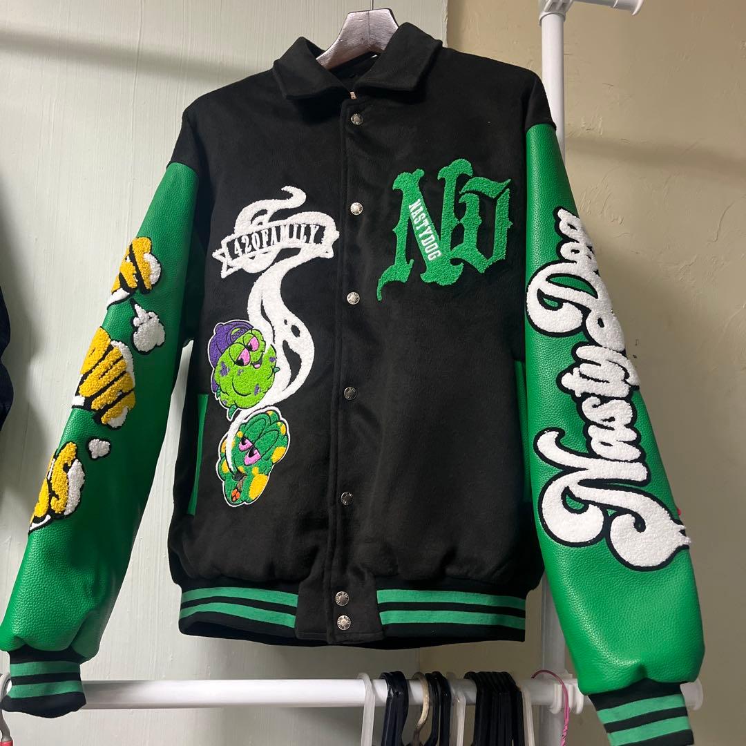 Nasty Dog 刺繍スタジャン Lサイズ