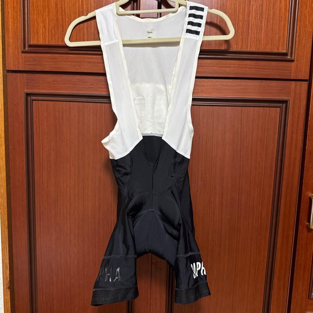 RAPHA ビブショーツ　ホワイト/ブラック Sサイズ