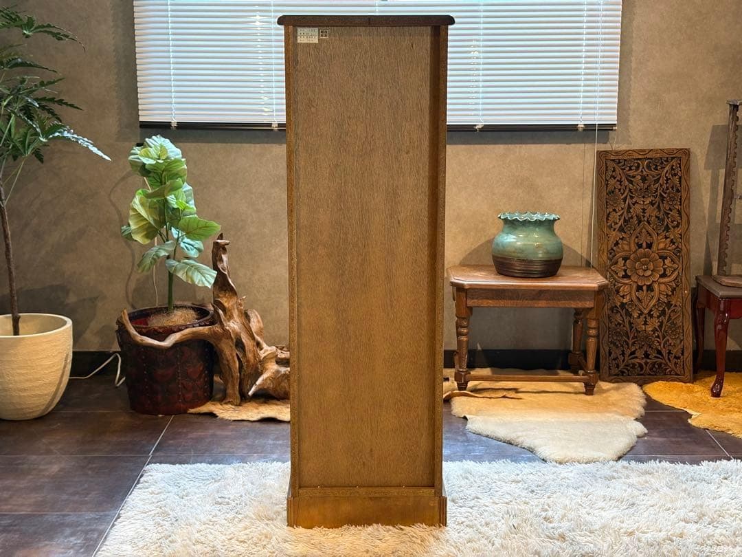 越後民芸家具　7段チェスト　アンティーク　ヴィンテージ　無垢材　nG