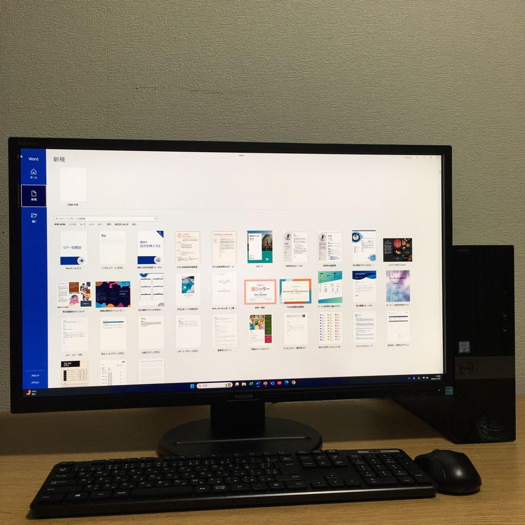DELL VOSTRO Win11 大画面・高精細27モニター デスクトップPC