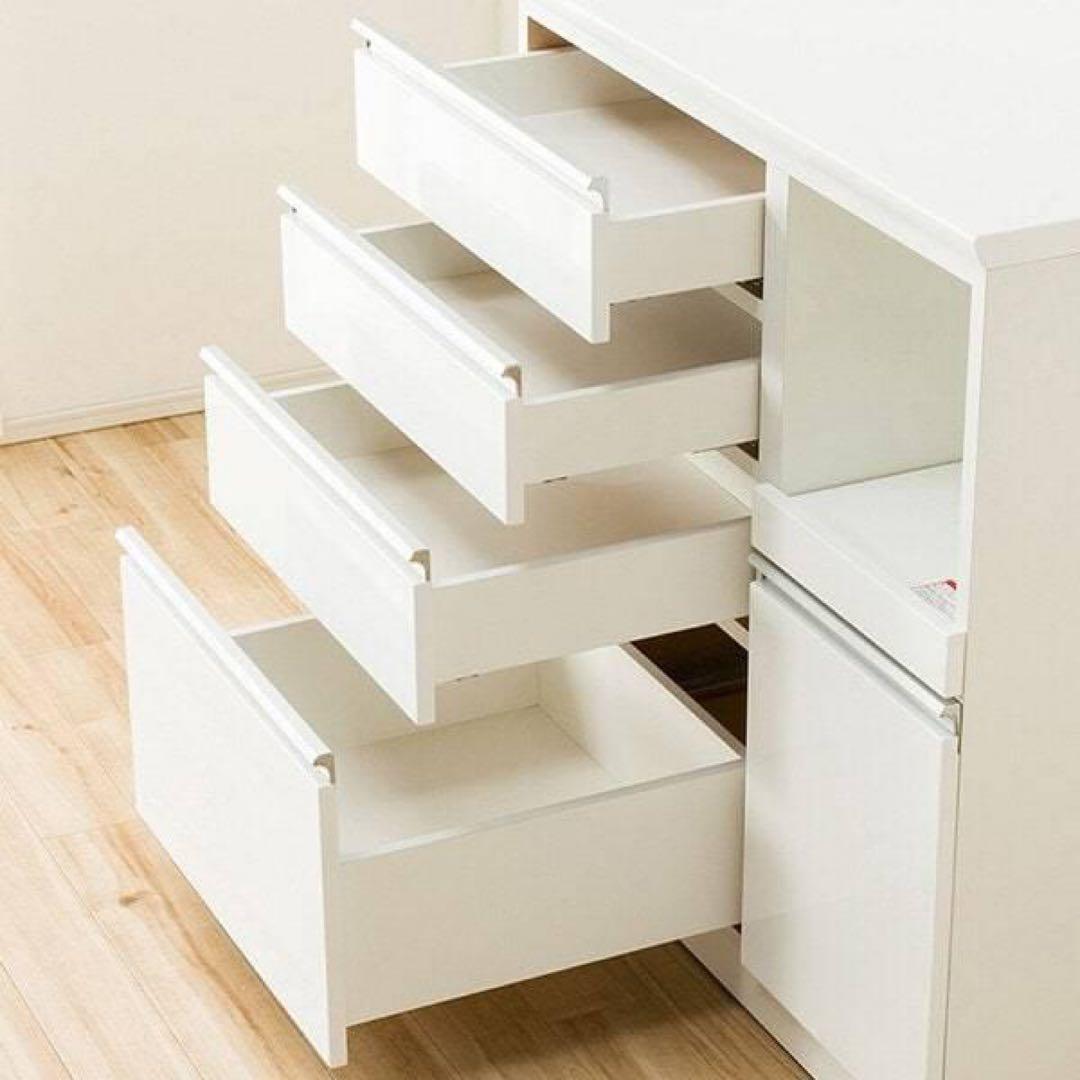 【みいさま専用※送料込】ニトリ 食器棚 幅90 レジューム　ホワイト