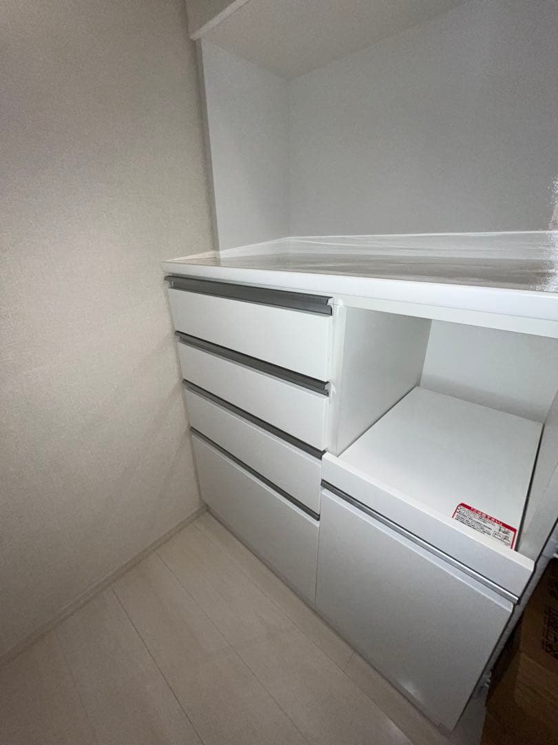 【みいさま専用※送料込】ニトリ 食器棚 幅90 レジューム　ホワイト