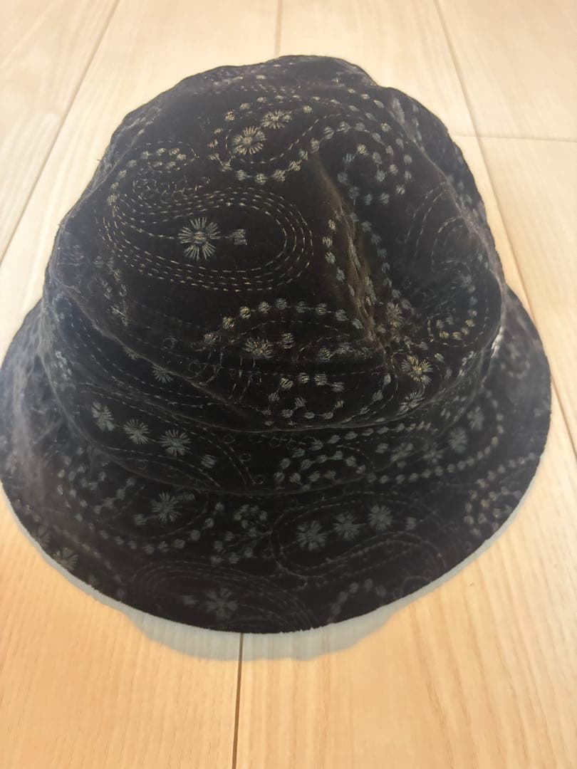 帽子 SupremeVelvet Paisley Boonie Black