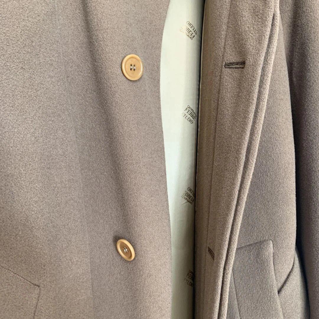 極美品GIANFRANCO FERRE STUDIO ピュアウールロング￼コート