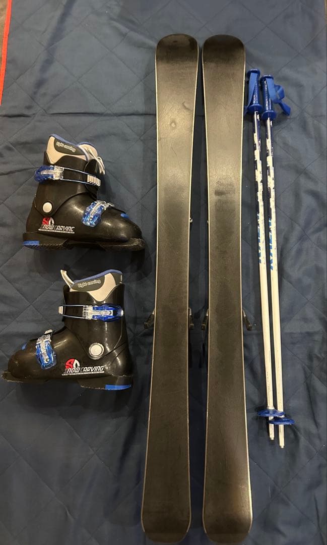 110 120 子供 スキーセット elan ジュニアスキー