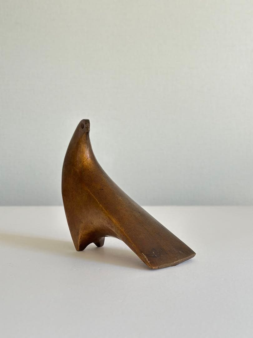 三枝惣太郎 新生鳩 ブロンズ彫刻 アート 美術 古道具 モダンデザイン