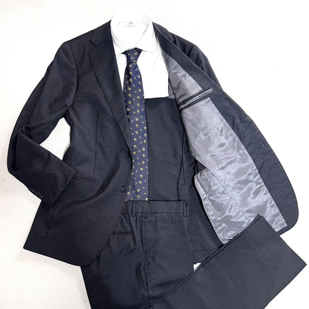 BEAMS F スーツ セットアップ ダークグレー サイズ50 8R