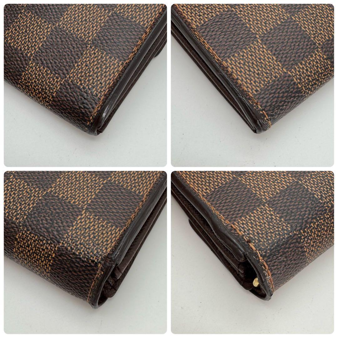 【美品】ルイヴィトン　ダミエ　エベヌ　サラ　長財布　財布　カード10枚